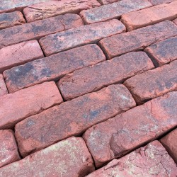 Reclaimed Cheshire Handmade Bricks orange red tones